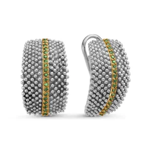 Серьги из серебра 925 с фианитами