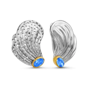 Серьги из серебра 925 с фианитами