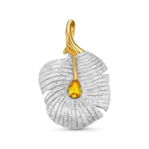 Подвеска из серебра 925 с фианитами