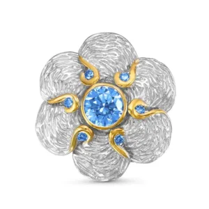 Подвеска из серебра 925 с фианитами