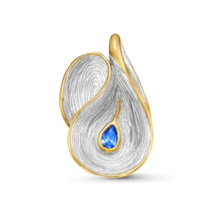 Подвеска из серебра 925 с фианитами