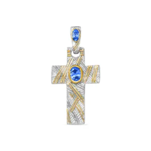 Подвеска из серебра 925 с фианитами