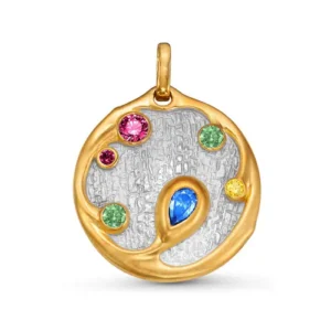 Подвеска из серебра 925 с фианитами