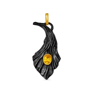 Подвеска из серебра 925 с фианитами