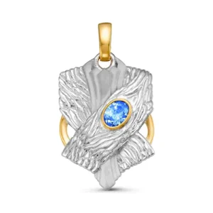 Подвеска из серебра 925 с фианитами