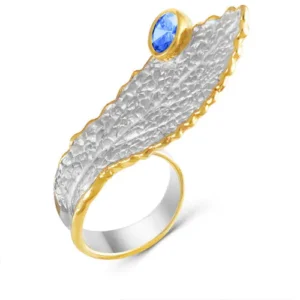 Кольцо из серебра 925 с фианитами