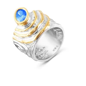 Кольцо из серебра 925 с фианитами