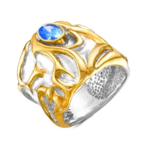 Кольцо из серебра 925 с фианитами