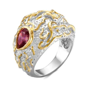 Кольцо из серебра 925 с фианитами