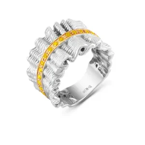 Кольцо из серебра 925 с фианитами