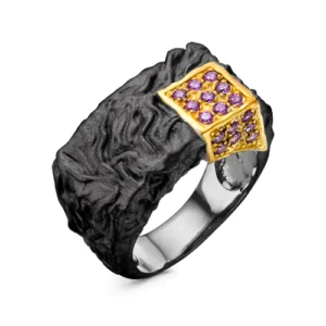 Кольцо из серебра 925 с фианитами