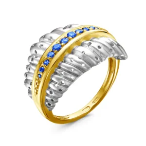 Кольцо из серебра 925 с фианитами